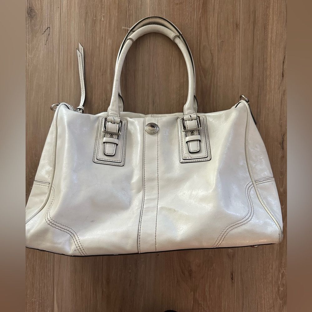 Coach Hamilton Satchel Z19602 White
